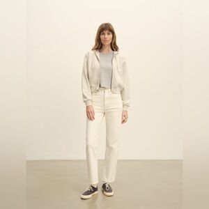 Buck Mason White Straight Leg Jeans